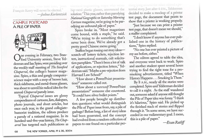 screenshot of half of the New Yorker article